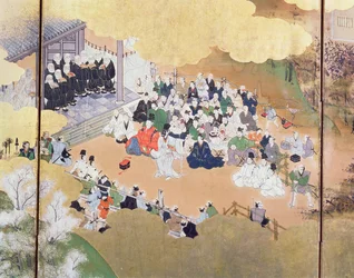 Scenes of Urban Life Under the Bakufu Government, from a Performance of Noh Drama
